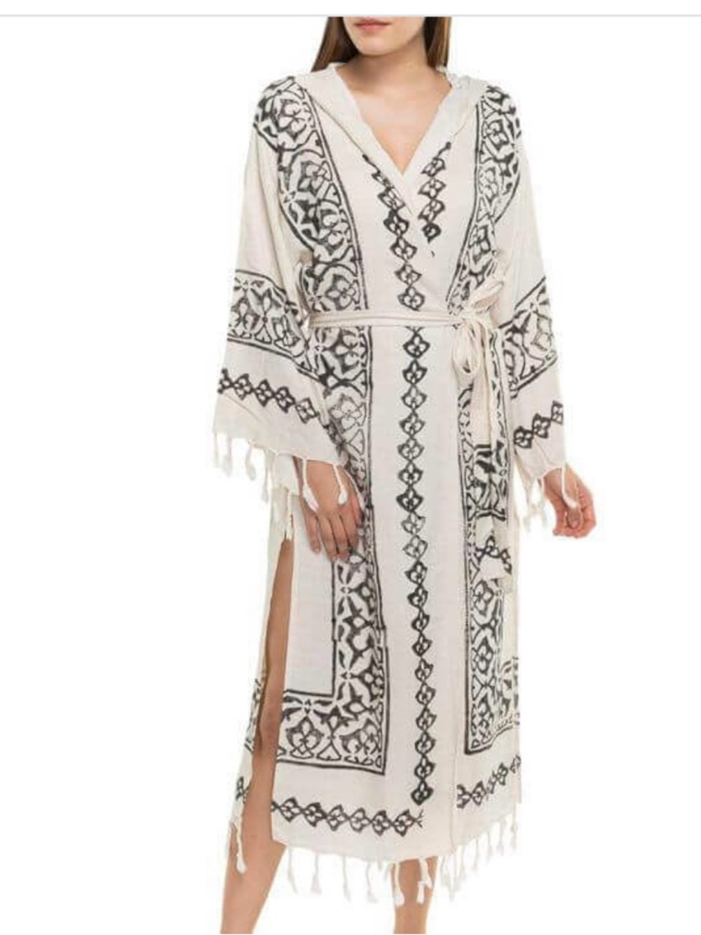 BULDANO Turkish Cotton Kimono Robe – Lightweight Bath & Lounge Robe size S-M
